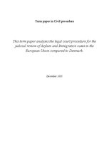 Összefoglalók, jegyzetek 'This Term Paper Analyses the Legal Court Procedure for the Judicial Review of As', 1.                