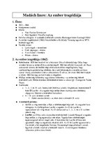 Összefoglalók, jegyzetek 'Madách Imre: Az ember tragédiája', 1.                