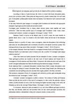 Összefoglalók, jegyzetek 'Geological Processes and Products at Destructive Plate Margins', 1.                