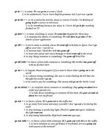 Összefoglalók, jegyzetek 'Phrasal Verbs with "Go"', 2.                