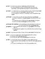 Összefoglalók, jegyzetek 'Phrasal Verbs with "Go"', 3.                