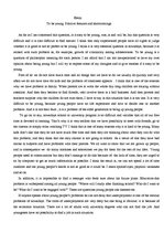 Esszék 'To be Young. Positive Features and Shortcomings', 1.                