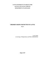 Kutatási anyagok 'Children Rights Protection in Latvia', 1.                