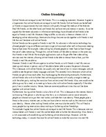 Esszék 'Online Friendship', 1.                