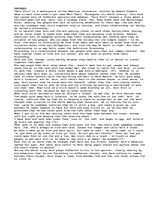 Esszék 'Essay on Huck Finn, by Mark Twain. Relationship between Huck and Jim was nothing', 1.                