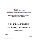 Gyakorlati jelentések 'The Company "SDX"', 1.                