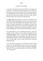 Esszék 'Is It Easy to Be Young?', 1.                