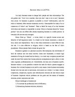 Esszék 'Business Ethics in Latvia', 1.                