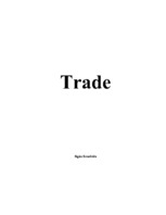Összefoglalók, jegyzetek 'Trade', 1.                
