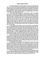 Esszék 'Should Smoking Be Banned?', 1.                