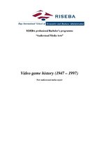 Kutatási anyagok 'Video Game History', 1.                
