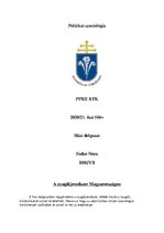 Esszék 'A nyugdíjrendszer Magyarországon', 1.                