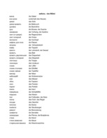 Összefoglalók, jegyzetek 'Krievu - vācu vārdu tulkojumi', 17.                