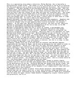 Esszék 'Summary of "The Big Sleep"', 1.                