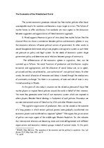 Esszék 'The Economics of the Mundialised World', 1.                