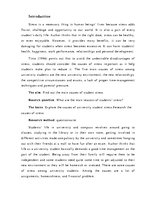 Kutatási anyagok 'Reasons of Student Stress', 1.                