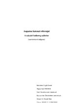 Esszék 'Augusztus katonai reformja', 1.                