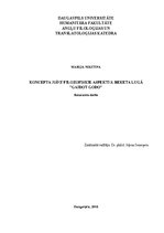 Záródolgozatok 'Philosophical Aspect of the Concept Death in S.Beckett's Play "Waiting for Godot', 2.                