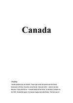 Összefoglalók, jegyzetek 'Canada', 1.                
