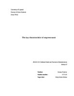 Kutatási anyagok 'The Key Characteristics of Empowerment', 1.                