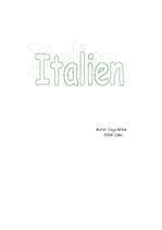 Kutatási anyagok 'Italien', 7.                