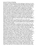 Esszék 'Historical Foundation of Psychology', 1.