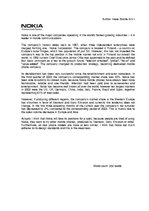 Esszék 'Nokia Corporation', 1.                