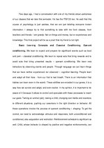 Esszék 'The Role of Psychology', 1.                