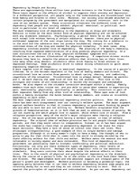 Esszék 'Three Kinds of Dependency, Describes Social, Physical and Mental Dependency', 1.                