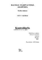 Összefoglalók, jegyzetek 'Vācu valoda juristiem', 1.                