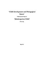 Kutatási anyagok 'Child Development and Pedagogical Issues', 1.                