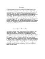 Esszék 'Christmas in the USA', 3.                