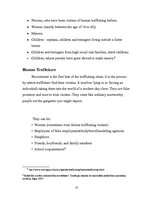 Kutatási anyagok 'Trafficking in Human Beings', 10.                