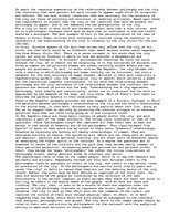 Esszék 'The City and Philosophy', 1.                