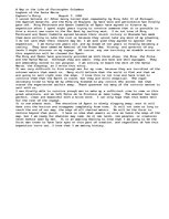 Esszék 'Day in the Life of Christopher Columbus', 1.                