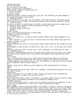 Összefoglalók, jegyzetek 'Types of Energy, and Energy Resources', 1.                