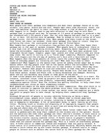 Esszék 'Garbage and the Effect of It', 1.                