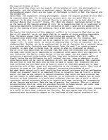 Esszék 'The logical problem of evil', 1.                