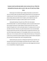 Esszék 'This is the Only World We have Got', 1.                