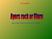 Prezentációk 'Ayers Rock', 1.                