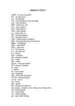 Összefoglalók, jegyzetek 'Abbreviations', 1.                
