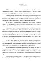 Esszék 'Wildlife Tourism', 1.                