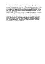 Esszék 'The Technology Revolution ', 1.                