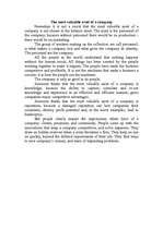 Esszék 'The Most Valuable Asset of a Company', 1.                