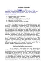 Kutatási anyagok 'Employee Motivation', 2.                