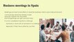 Prezentációk 'Spanish Business Culture', 9.                
