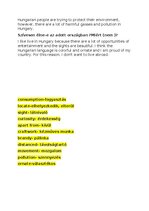 Összefoglalók, jegyzetek 'Angol érettségi szóbeli témakörök', 4.                