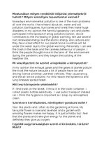 Összefoglalók, jegyzetek 'Angol érettségi szóbeli témakörök', 7.                