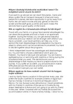 Összefoglalók, jegyzetek 'Angol érettségi szóbeli témakörök', 9.                