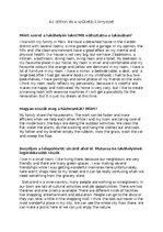 Összefoglalók, jegyzetek 'Angol érettségi szóbeli témakörök', 28.                